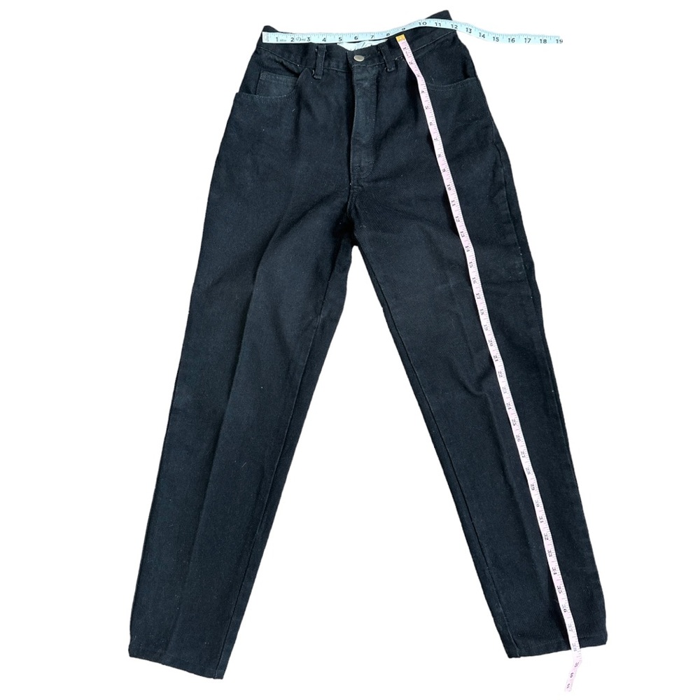Lillie Rubin Black Jean Jacket and Pants Set with White Zebra Accents - Picture 11 of 13